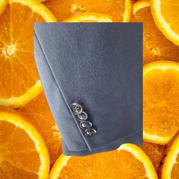 PERRY Ellis Portfolio Slim Fit Blue Suit Jacket Size 46R - Picture 2 of 9